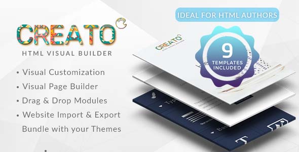 Creato - HTML Page Builder » Premium Scripts, Plugins & Mobile