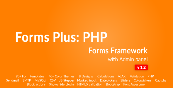 Form Framework with Admin Panel - Forms Plus: PHP v1.2.1 » Premium Scripts, Plugins & Mobile