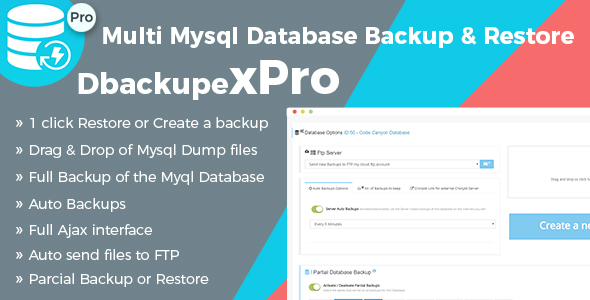 Professional Mysql Database Backup & Restore Script - DbackupeX Pro » Premium Scripts, Plugins & Mobile