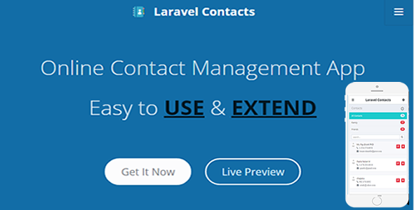 Laravel Contact - Online Contact Management App &raquo; Premium Scripts, Plugins &amp; Mobile
