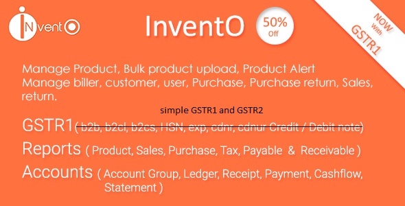 InventO v2.1 - Accounting | Billing | Inventory (GST Compliance with GSTR1 & GSTR2 Integrated) &raquo; Premium Scripts, Plugins &amp; Mobile