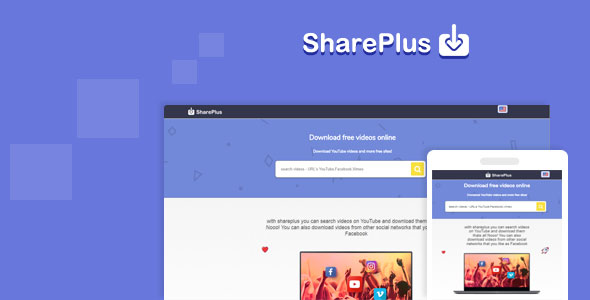 Shareplus v2.1 - Video Downloader from youtube, facebook,instagram and video search » Premium Scripts, Plugins & Mobile