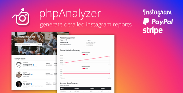 phpAnalyzer v1.1.2 - Instagram Audit Report Tool » Premium Scripts, Plugins & Mobile