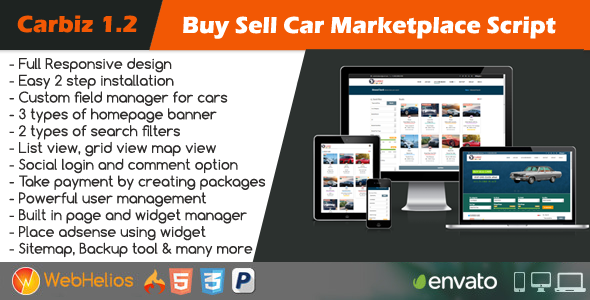 Carbiz v1.2 - Buy Sell Car Marketplace Script » Premium Scripts, Plugins & Mobile