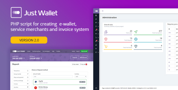 Just Wallet v2.0.4 - Online Payment Gateway » Premium Scripts, Plugins & Mobile