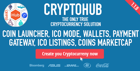 CryptoHub v1.2 - Coin Launcher, ICO System, MultiCrypto Wallets, Exchange, Payment Gateway &raquo; Premium Scripts, Plugins &amp; Mobile