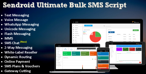 Sendroid Ultimate v1.8.1 - SMS, WhatsApp & Voice Messaging Script » Premium Scripts, Plugins & Mobile