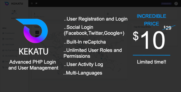 Kekatu - Advanced PHP Login and User Management » Premium Scripts, Plugins & Mobile