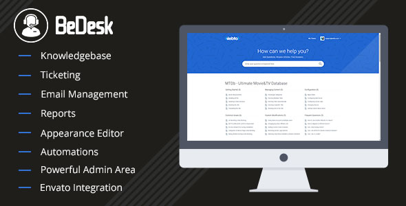 BeDesk v1.0.7 - Customer Support Software & Helpdesk Ticketing System » Premium Scripts, Plugins & Mobile