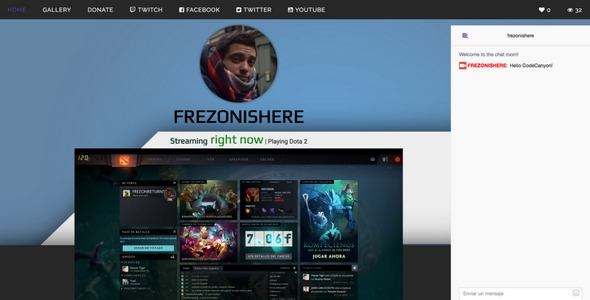 Twitch.tv - stream web streaming + gallery &raquo; Premium Scripts, Plugins &amp; Mobile
