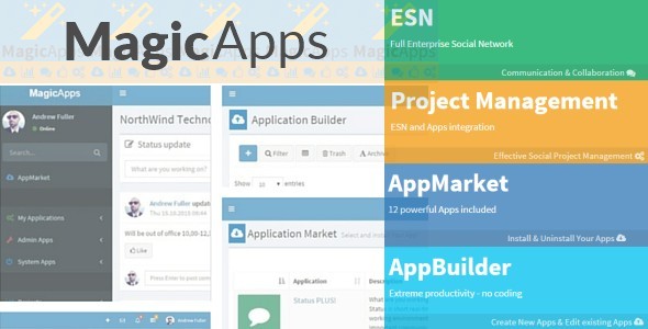 MagicApps - Project Management + ESN + Apps + AppBuilder &raquo; Premium Scripts, Plugins &amp; Mobile