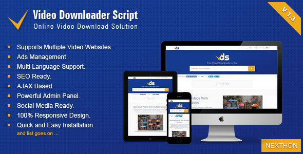 Video Downloader Script v1.3 - All In One Video Downloader » Premium Scripts, Plugins & Mobile