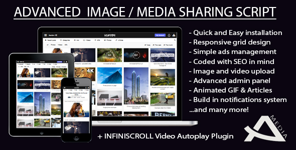 Avidi Media v1.1 - Advanced Image, Video, Audio and Gif Sharing Script » Premium Scripts, Plugins & Mobile