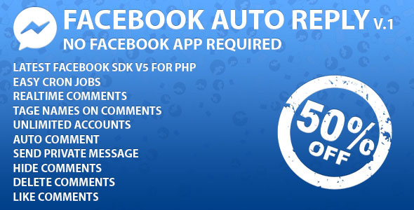 Facebook Auto Reply v1.2 » Premium Scripts, Plugins & Mobile