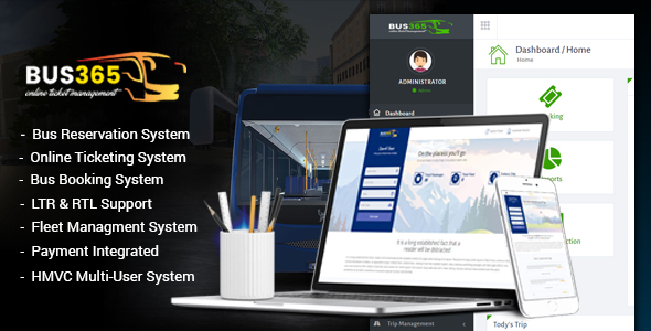 Bus365 v2.0 - Bus Reservation System with Website » Premium Scripts, Plugins & Mobile