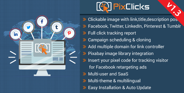 PixClicks v1.3 - Clickable Image Poster & Click Tracking » Premium Scripts, Plugins & Mobile