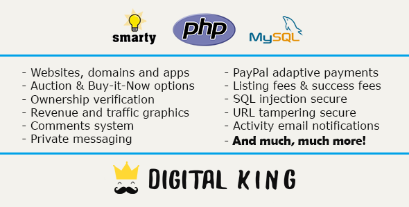 Digital King - Website, domain and app marketplace » Premium Scripts, Plugins & Mobile