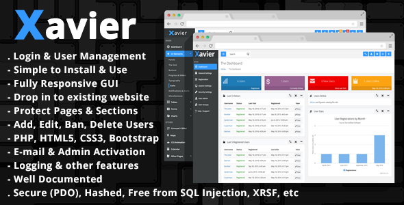 Xavier v3.1.5 - PHP Login Script & User Management Admin Panel » Premium Scripts, Plugins & Mobile