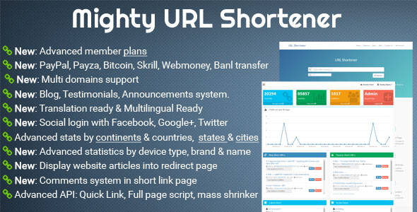 Mighty URL Shortener v3.5.1 - Short URL Script » Premium Scripts, Plugins & Mobile