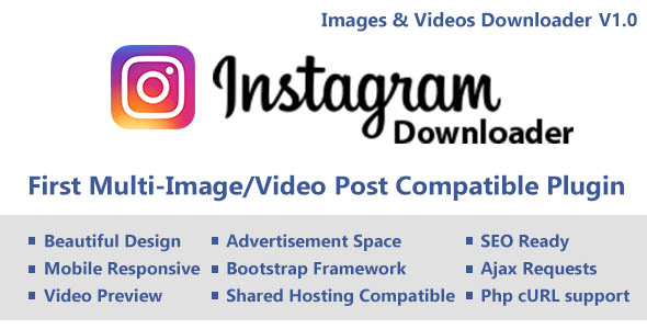 Instagram Video/Image Downloader with Ajax (Multi Content) » Premium Scripts, Plugins & Mobile
