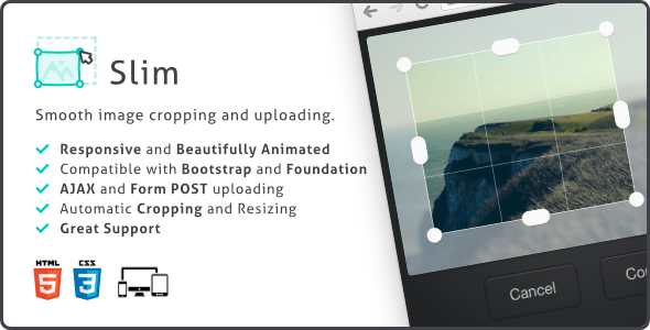 Slim Image Cropper, Responsive Uploading and Ratio Cropping Plugin v4.19.0 » Premium Scripts, Plugins & Mobile