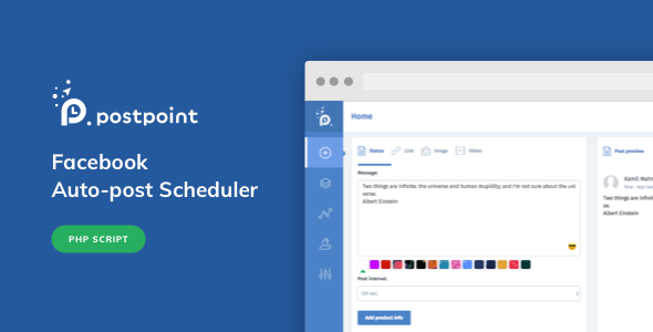 PostPoint v1.0.4 - Facebook Auto Post & Scheduler » Premium Scripts, Plugins & Mobile
