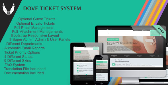 Dove Ticket System v2.0.0 &raquo; Premium Scripts, Plugins &amp; Mobile