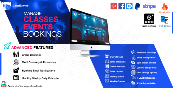Classeventie v2.1 - Online Classes And Events Booking » Premium Scripts, Plugins & Mobile