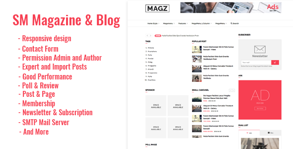 SM - Magazine News & Blog Script » Premium Scripts, Plugins & Mobile