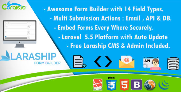 Laraship Form Builder - Drag & Drop Laravel Form Builder With CMS & Admin » Premium Scripts, Plugins & Mobile