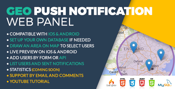 Geo Push Web Panel iOS & Android » Premium Scripts, Plugins & Mobile