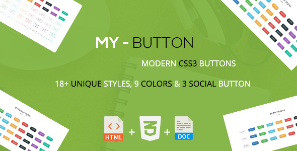 Mybutton - A Modern CSS3 Buttons Collection » Premium Scripts, Plugins & Mobile