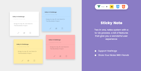 Sticky To-Do Notes » Premium Scripts, Plugins & Mobile