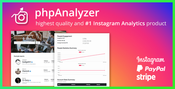 phpAnalyzer v2.0.4 - Instagram Audit Report Tool » Premium Scripts, Plugins & Mobile