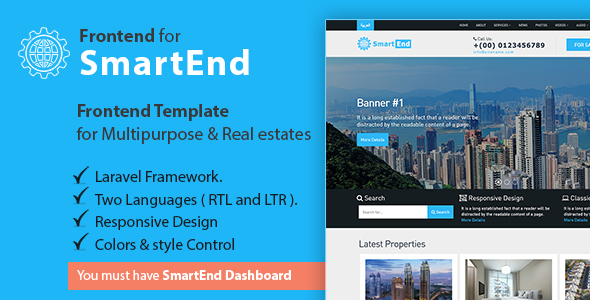 Frontend template for multipurpose & real estate » Premium Scripts, Plugins & Mobile