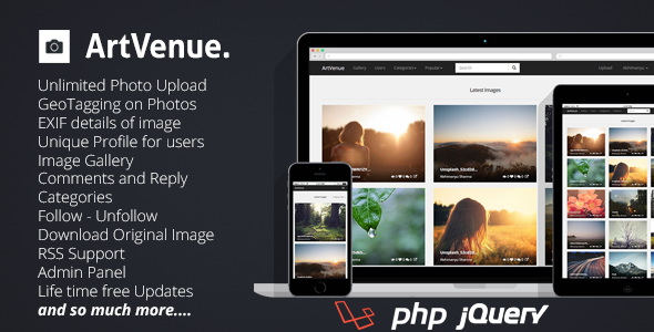 ArtVenue v5.0.9.10 - Image Sharing Community Script » Premium Scripts, Plugins & Mobile