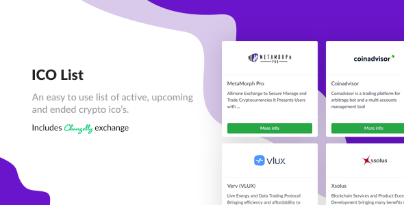 ICO List - Cryptocurrency ICO List » Premium Scripts, Plugins & Mobile
