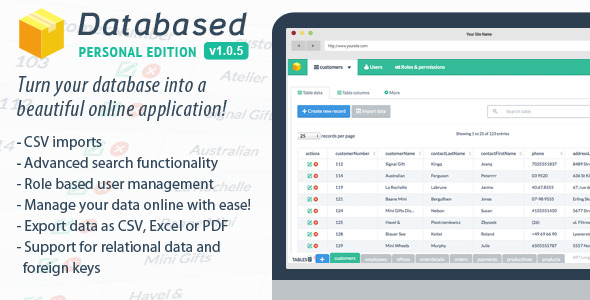 Databased v1.0.6 - Personal Edition » Premium Scripts, Plugins & Mobile