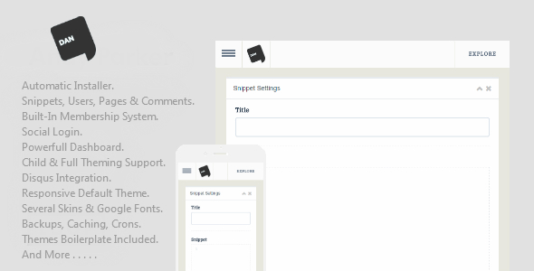 Dan v1.1 - Social Snippets Application » Premium Scripts, Plugins & Mobile