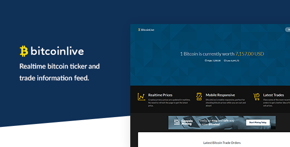 BitcoinLive - Realtime Bitcoin Prices & Info » Premium Scripts, Plugins & Mobile