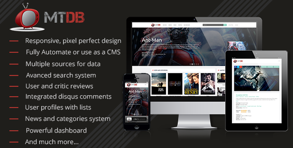 MTDb v2.9.4 - Ultimate Movie & TV Database » Premium Scripts, Plugins & Mobile