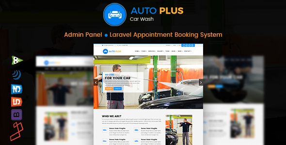 Auto Plus - Laravel Car Wash Booking » Premium Scripts, Plugins & Mobile