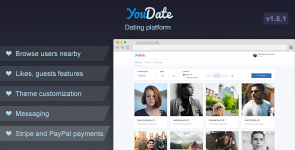 YouDate v1.5.1 - Dating Script &raquo; Premium Scripts, Plugins &amp; Mobile