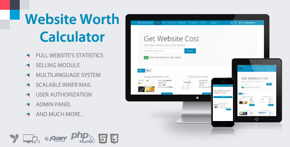 Website Worth Calculator v3.5 » Premium Scripts, Plugins & Mobile
