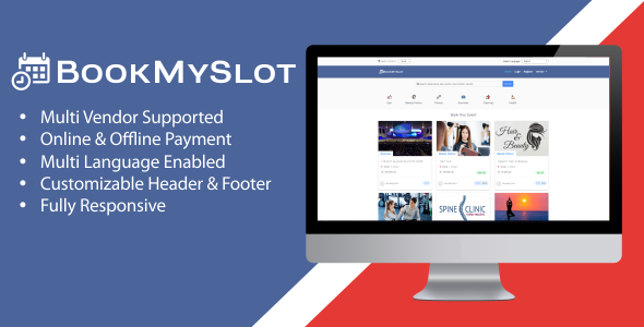 BookMySlot v1.1.0 - Multi Vendor Appointment Booking PHP Software » Premium Scripts, Plugins & Mobile