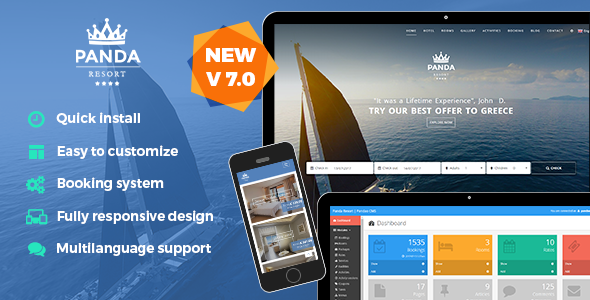Panda Resort 7 - CMS for Single Hotel - Booking System &raquo; Premium Scripts, Plugins &amp; Mobile