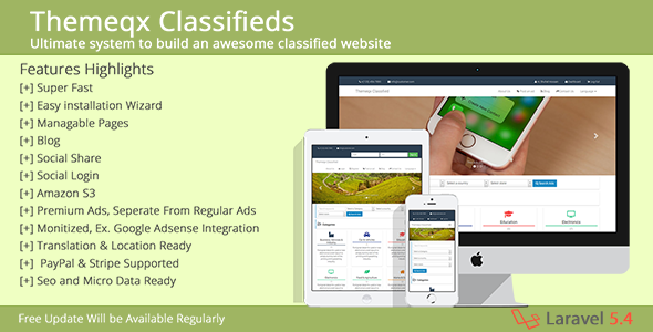 Themeqx v3.2 - Advanced PhP Laravel Classified ads cms » Premium Scripts, Plugins & Mobile
