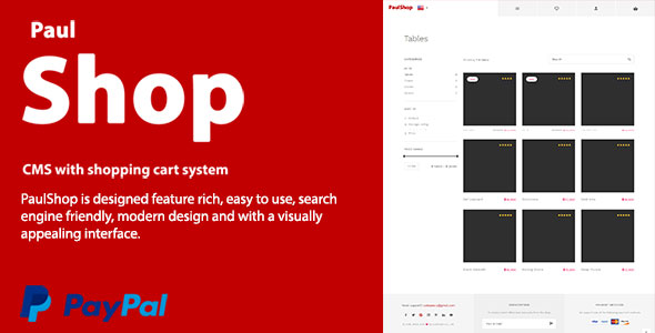 PaulShop - CMS with shopping cart system » Premium Scripts, Plugins & Mobile