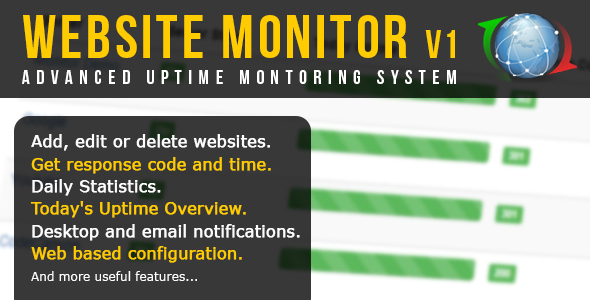 Advanced Website Uptime Monitor v1.4.4 » Premium Scripts, Plugins & Mobile