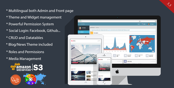 Botble v3.3 - Laravel CMS, CRUD generator, Modular & Theme system, Role permissions, Multilingual blog » Premium Scripts, Plugins & Mobile